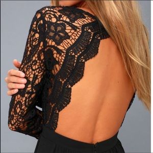 Lulus Awaken My Love dress (Large) (Black)